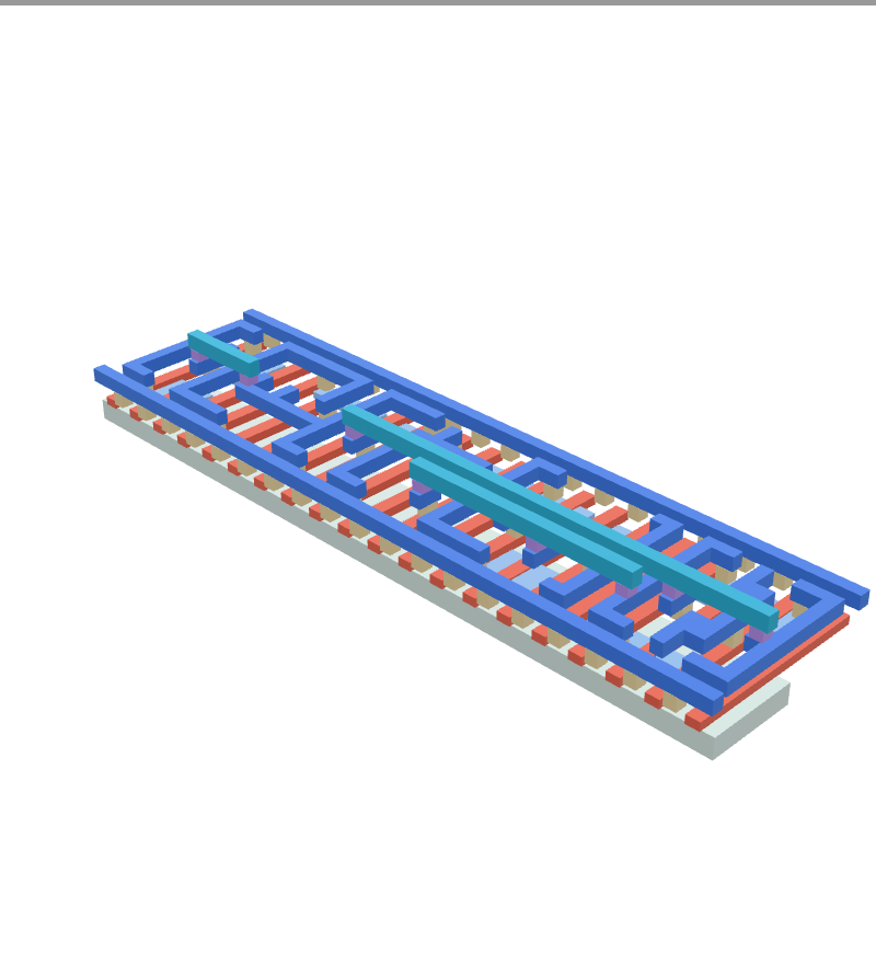 D flip-flop standard cell in ASAP7